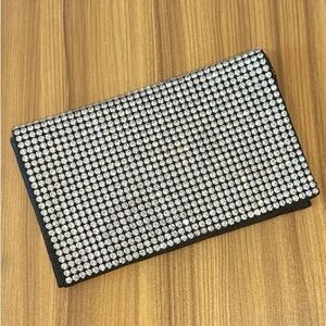 Elegant Black and Diamond studded Clutch